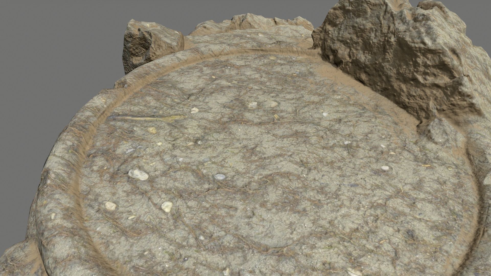  Ladder Ruin Low-poly 3D model_7