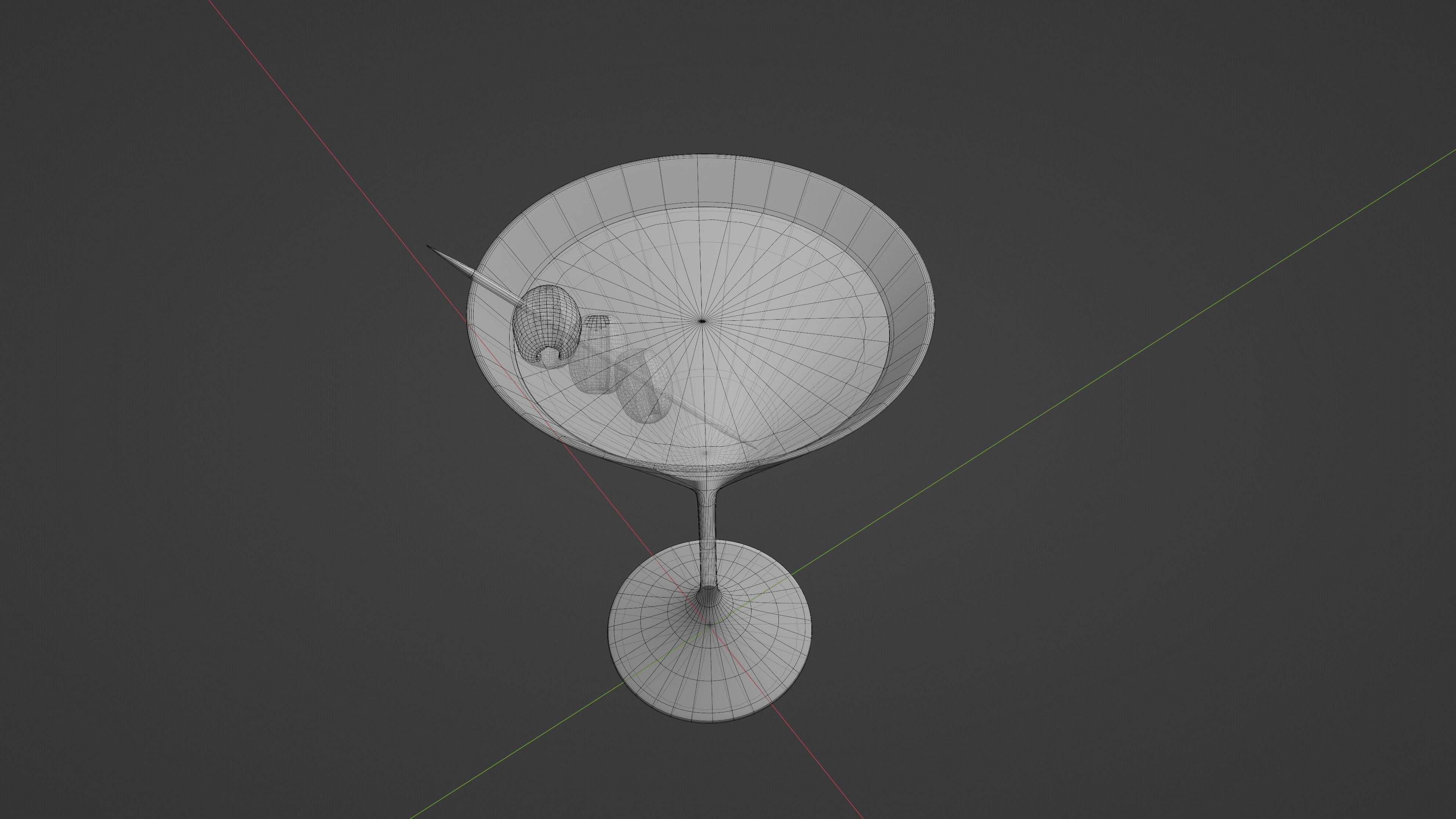 Martini Coctail 3D model_7