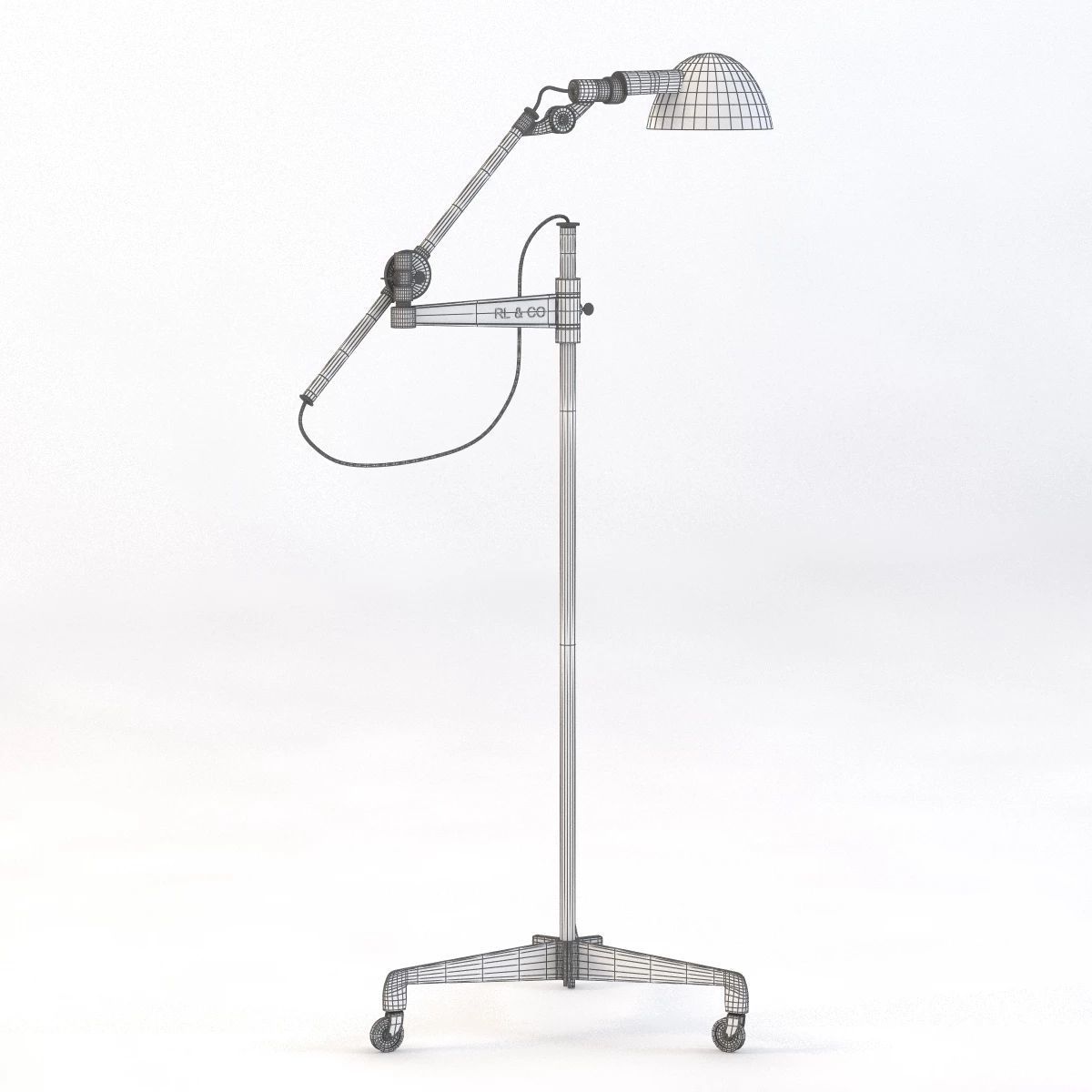 Freeman Floor Lamp 3D model_1