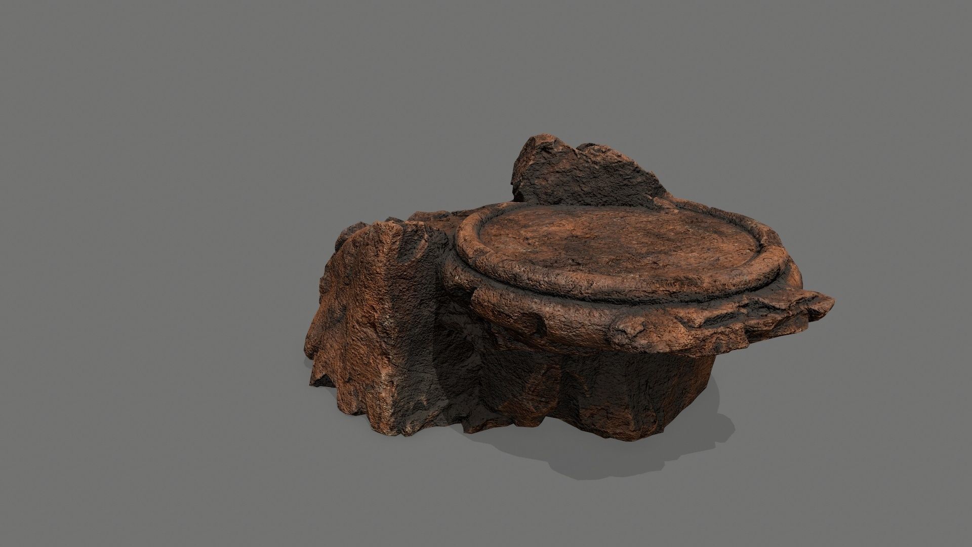 Ladder Ruin Low-poly 3D model_5