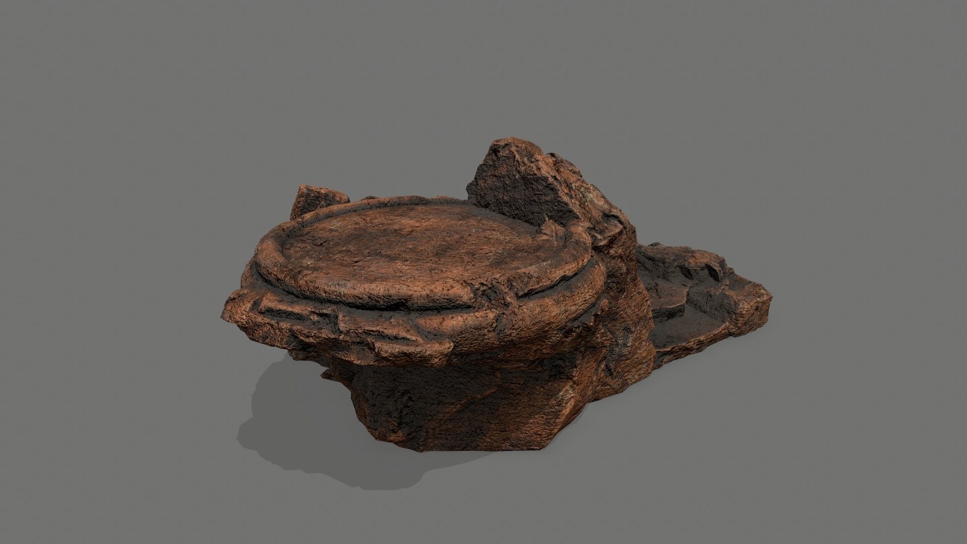 Ladder Ruin Low-poly 3D model_6