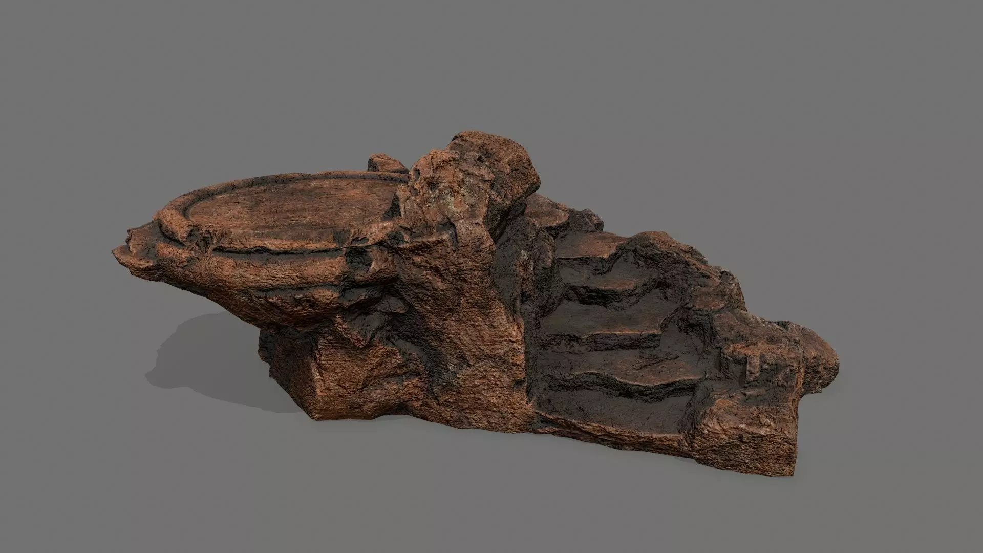 Ladder Ruin Low-poly 3D model_0