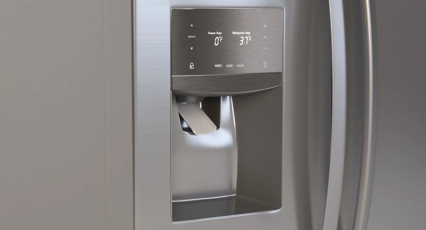 Frigidaire Gallery 27 2 Cu Ft French Door Refrigerator 3D model_10