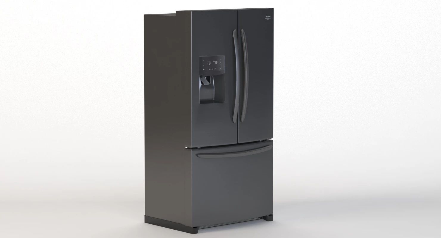 Frigidaire Gallery 27 2 Cu Ft French Door Refrigerator 3D model_1