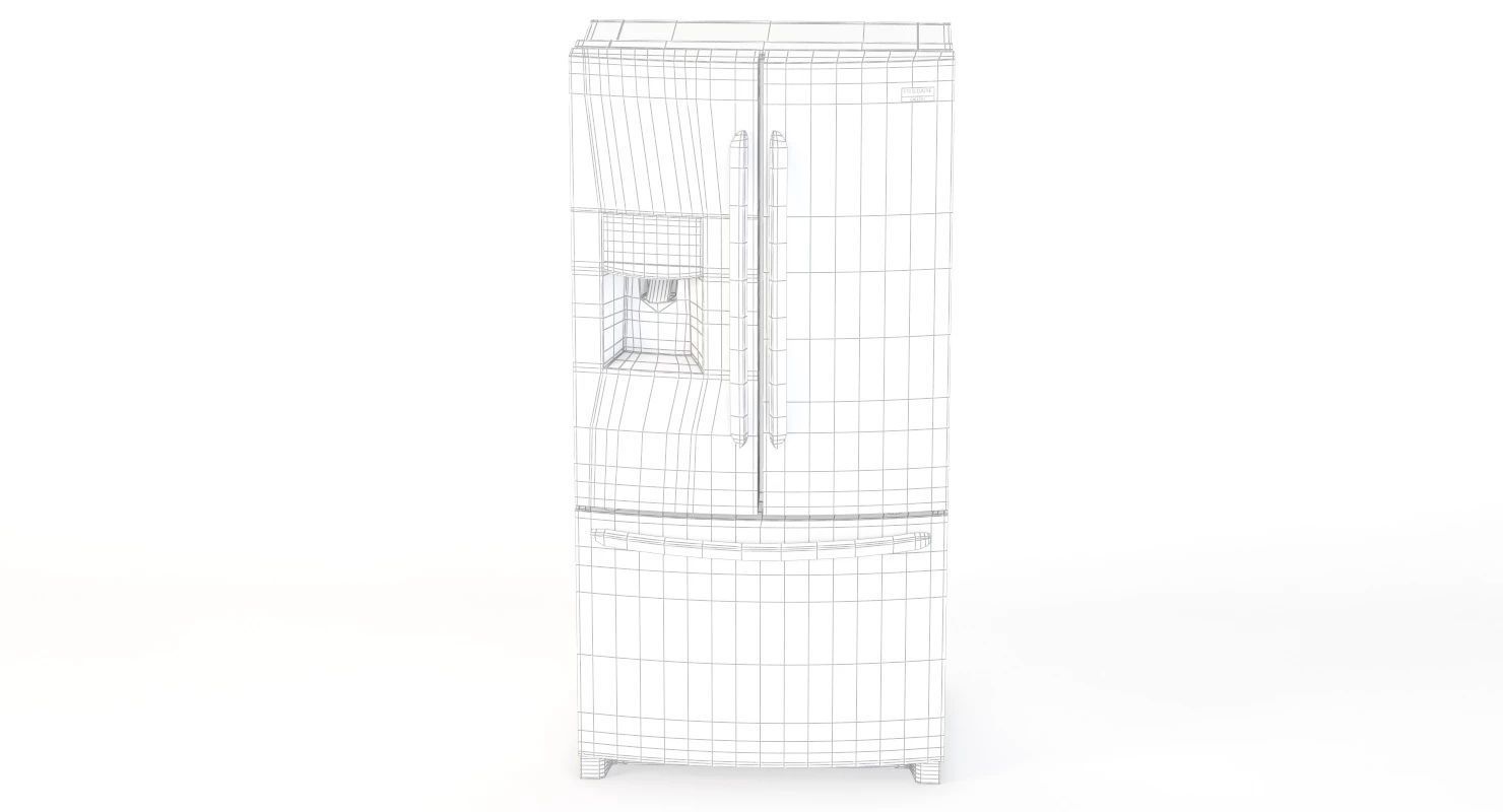 Frigidaire Gallery 27 2 Cu Ft French Door Refrigerator 3D model_7