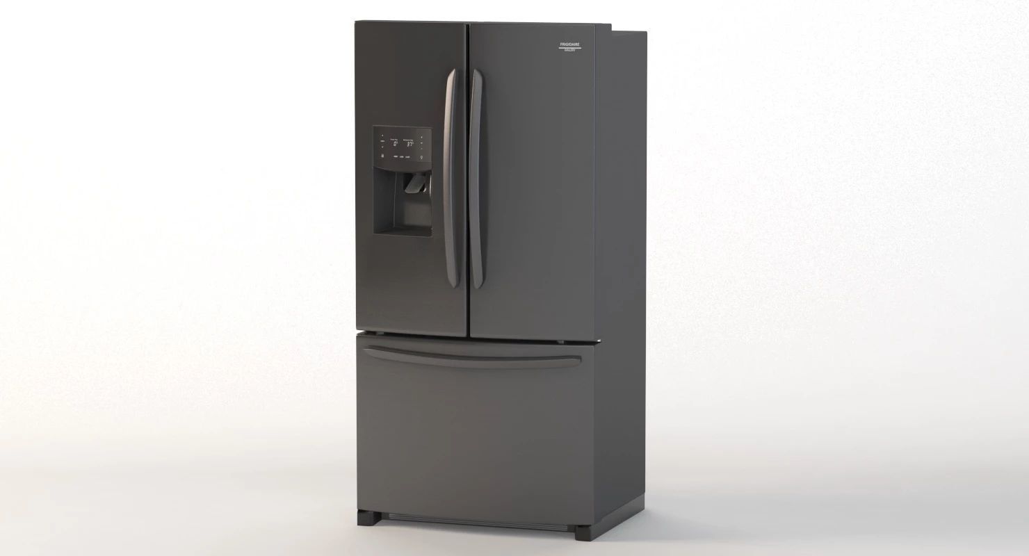 Frigidaire Gallery 27 2 Cu Ft French Door Refrigerator 3D model_6