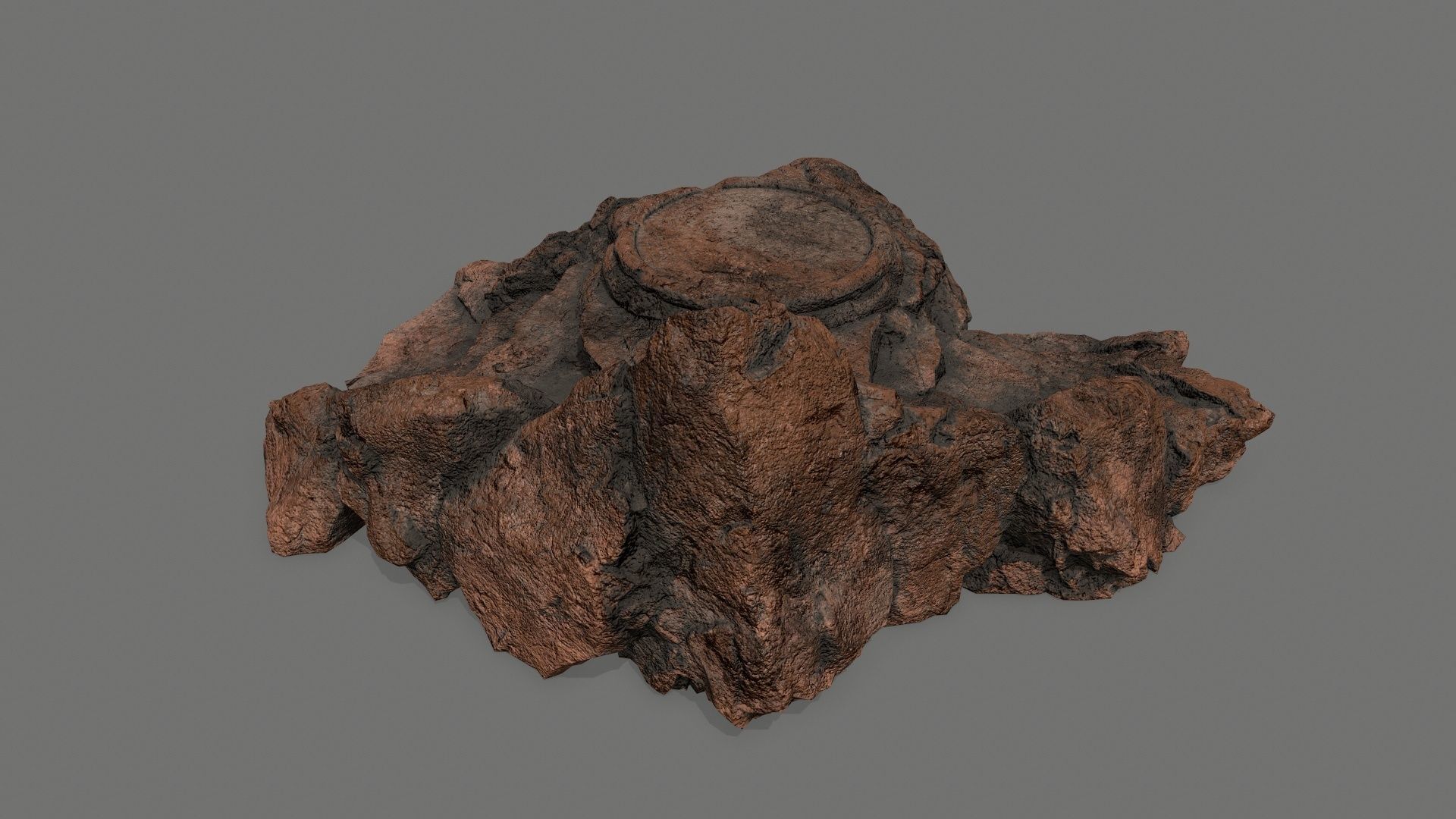 Ladder Ruin Low-poly 3D model_4