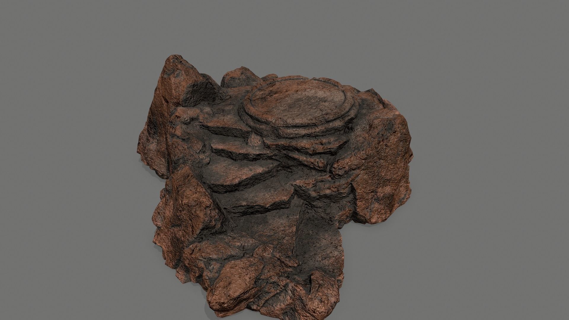 Ladder Ruin Low-poly 3D model_2