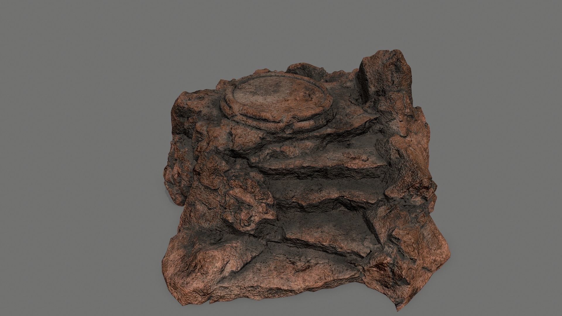 Ladder Ruin Low-poly 3D model_6