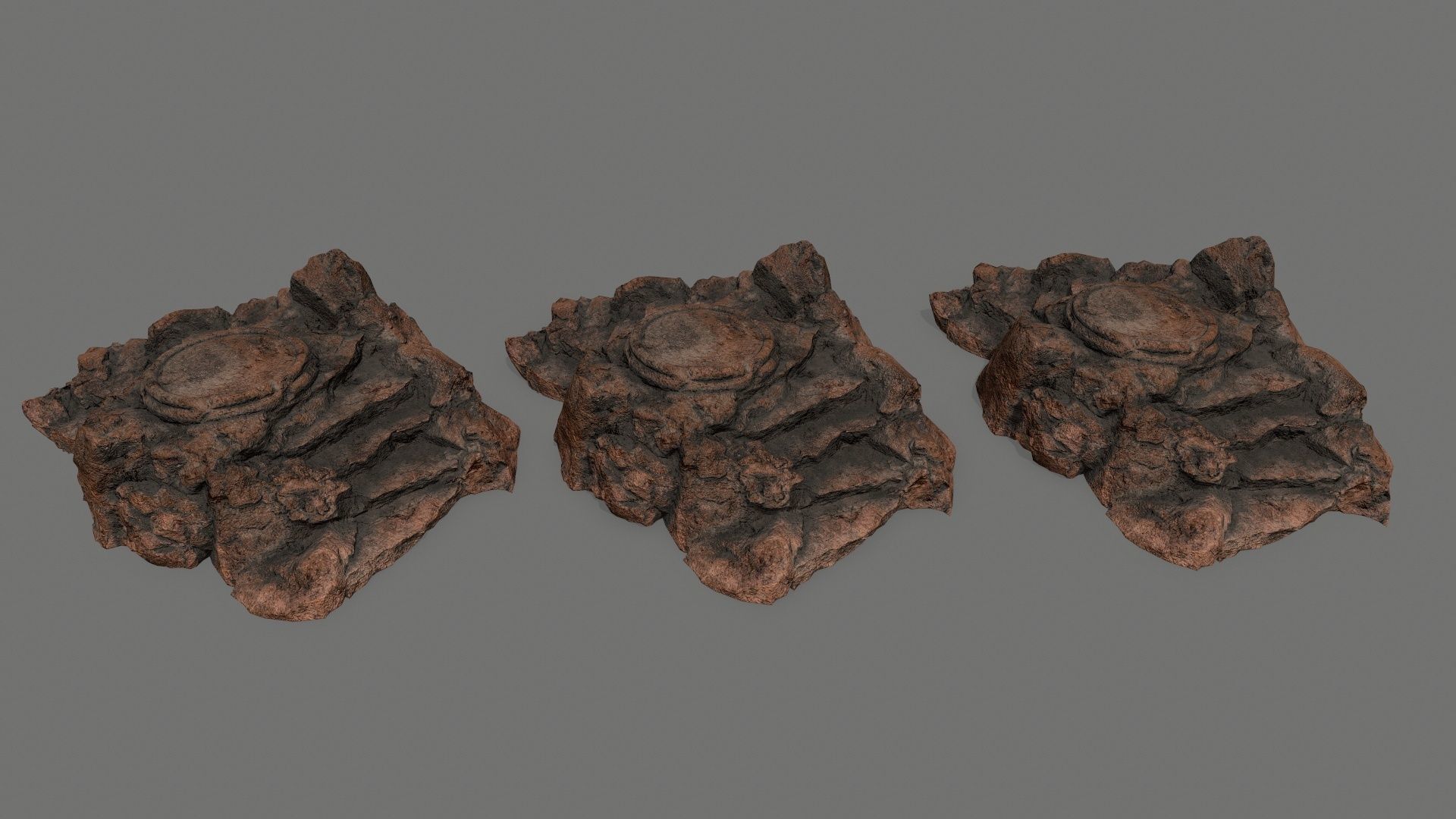 Ladder Ruin Low-poly 3D model_9