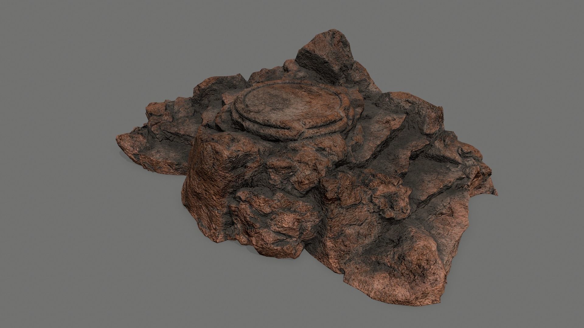 Ladder Ruin Low-poly 3D model_7