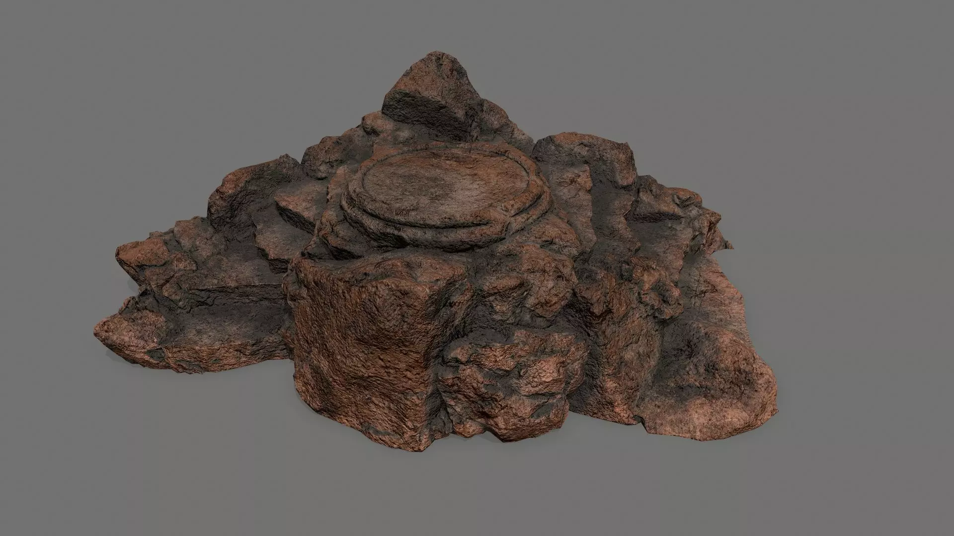 Ladder Ruin Low-poly 3D model_0