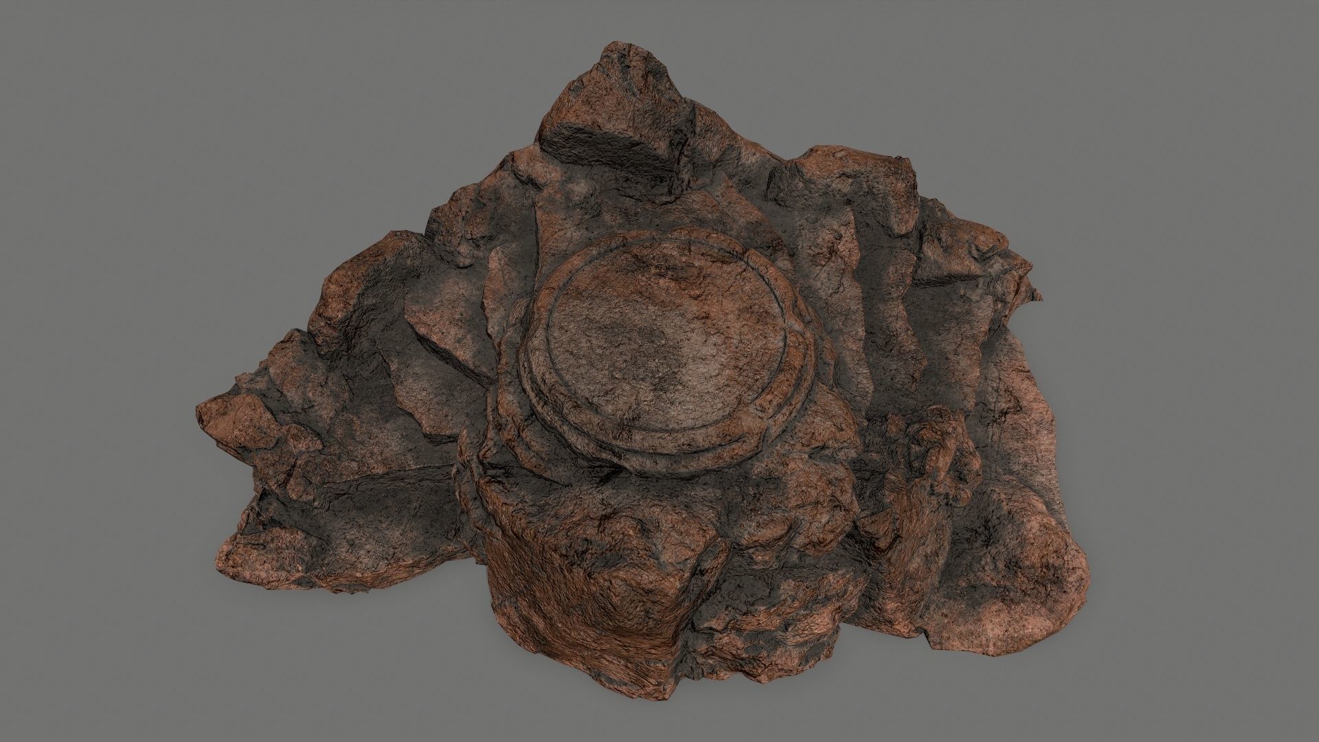 Ladder Ruin Low-poly 3D model_8