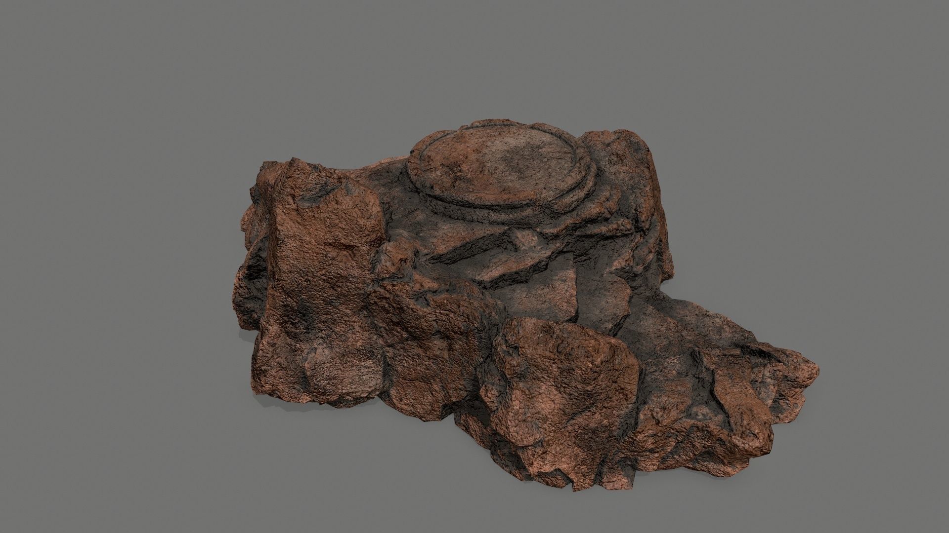 Ladder Ruin Low-poly 3D model_3