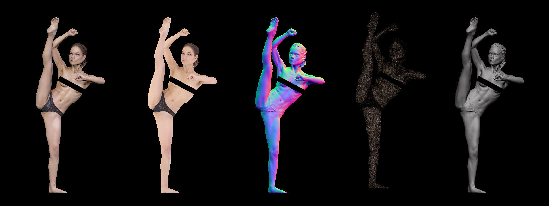 Female Scan - Sylph Ballet Poses 54-55 3D model_2
