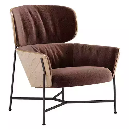  Caristo Armchair Low-poly 3D model