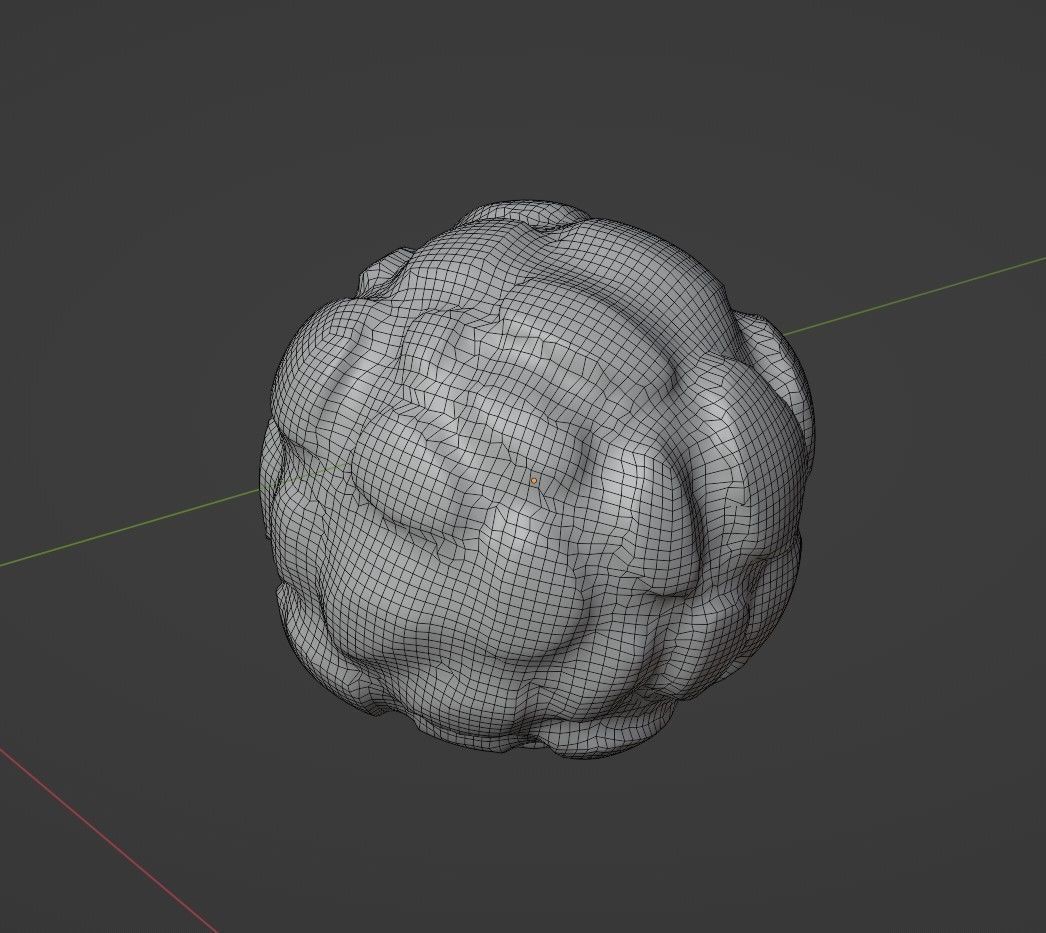 Sphere water plant Low-poly 3D model_3