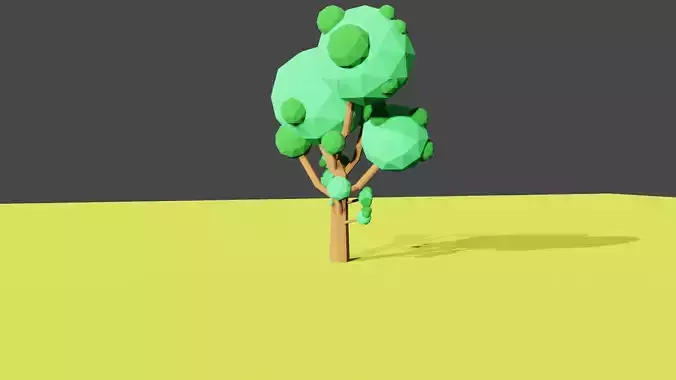 low poly tree