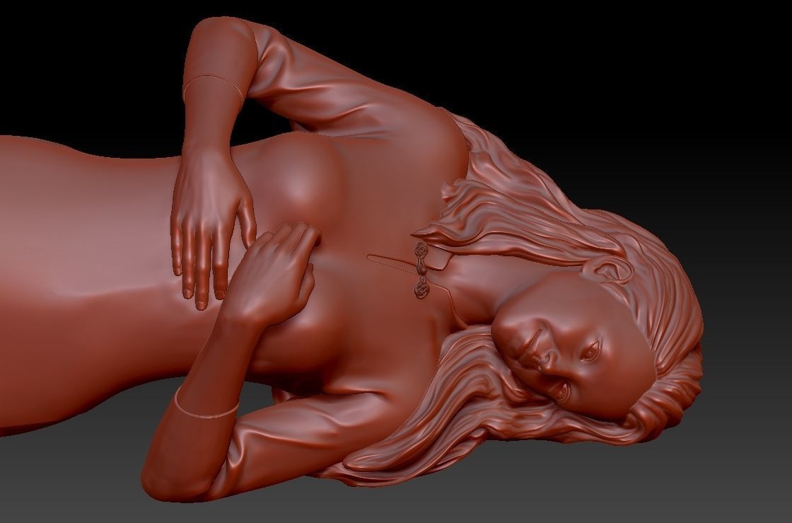 VIETNAMESE GIRL WITH AO DAI 3D print model_13