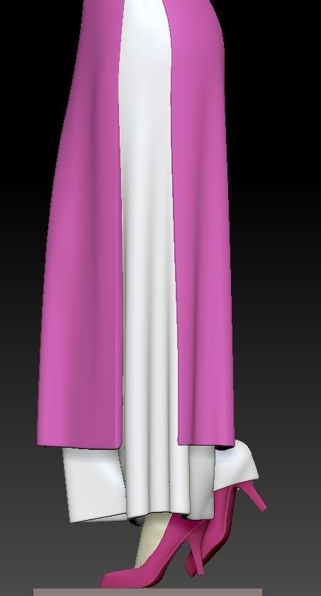 VIETNAMESE GIRL WITH AO DAI 3D print model_8