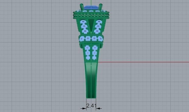 Round halo diamond ring 2288 3D print model 3D print model_7