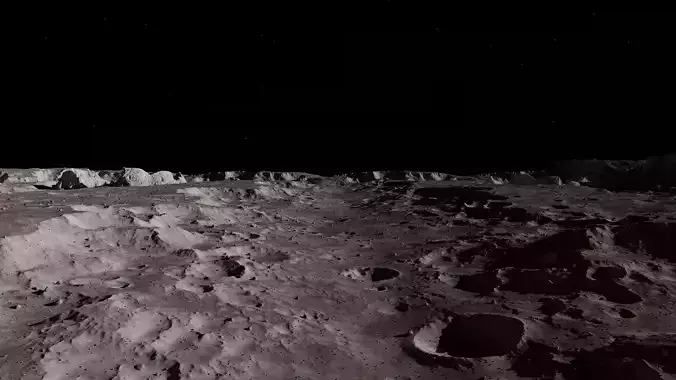 Photorealistic Moon Surface 3D model