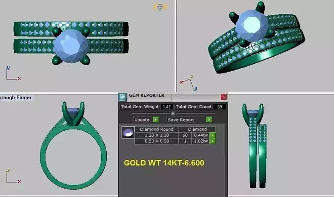 solitaire engagement ring set