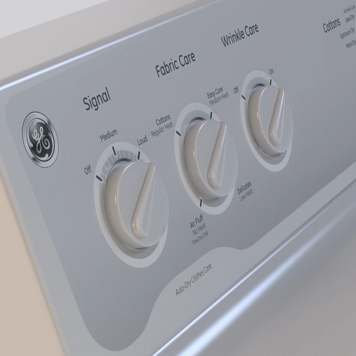 GE 6 0 Cu Ft Capacity Dura Drum Electric Dryer 3D model_8