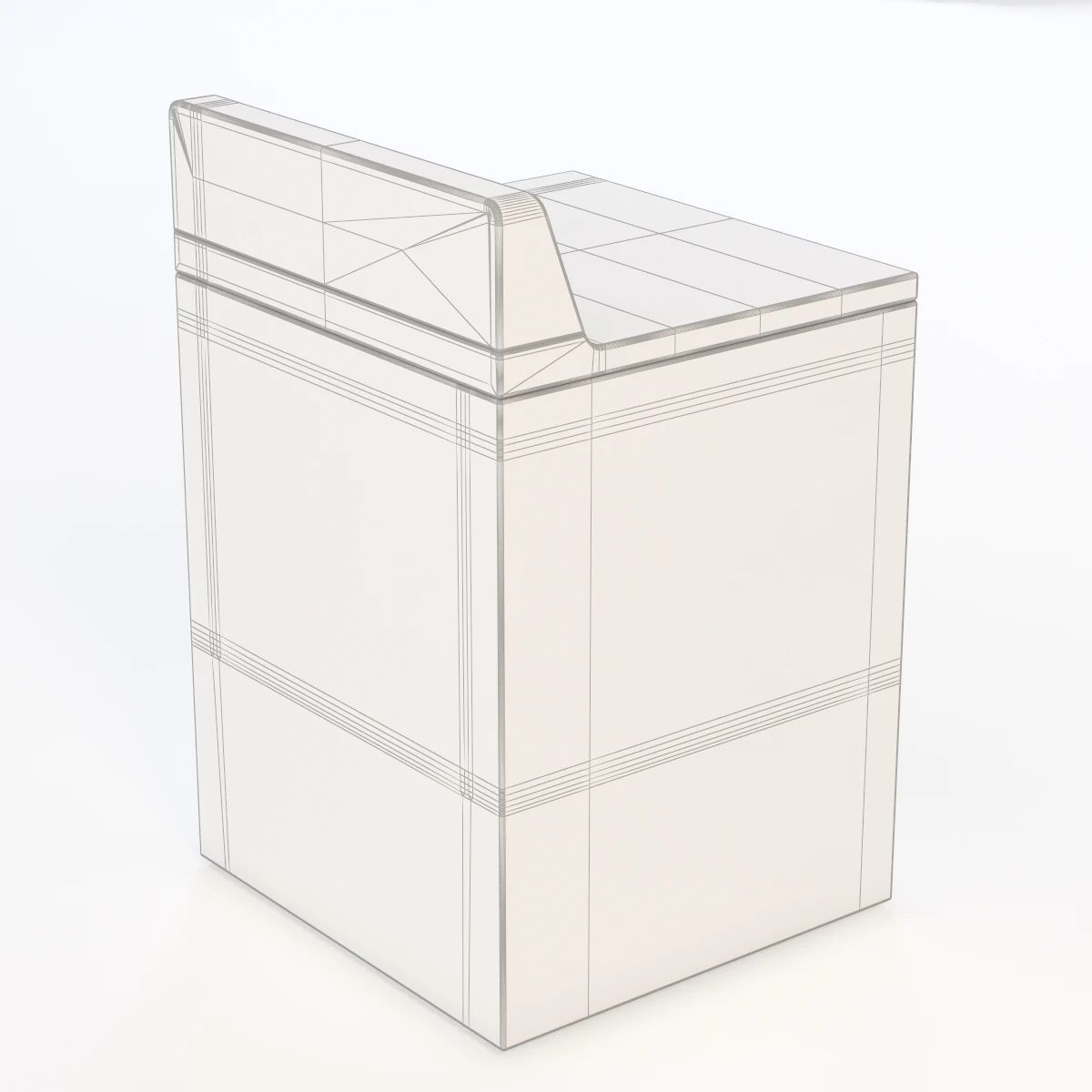 GE 6 0 Cu Ft Capacity Dura Drum Electric Dryer 3D model_3