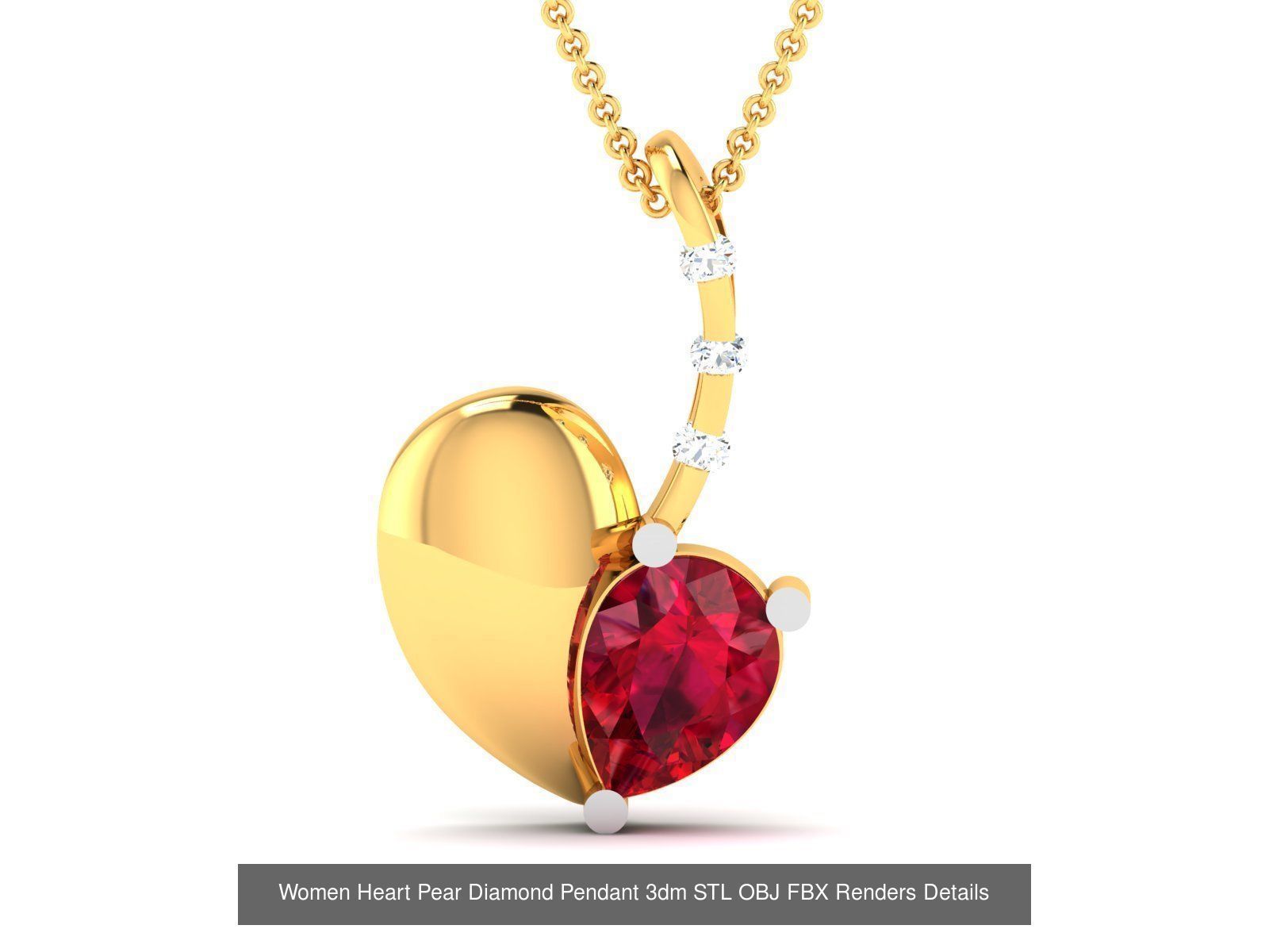 22 Women Pear Diamond Pendants Collection _24