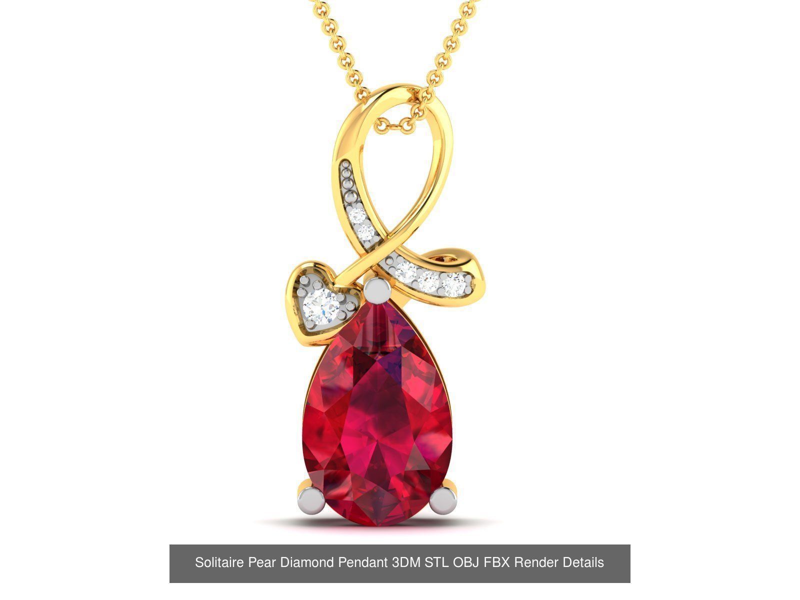22 Women Pear Diamond Pendants Collection _17