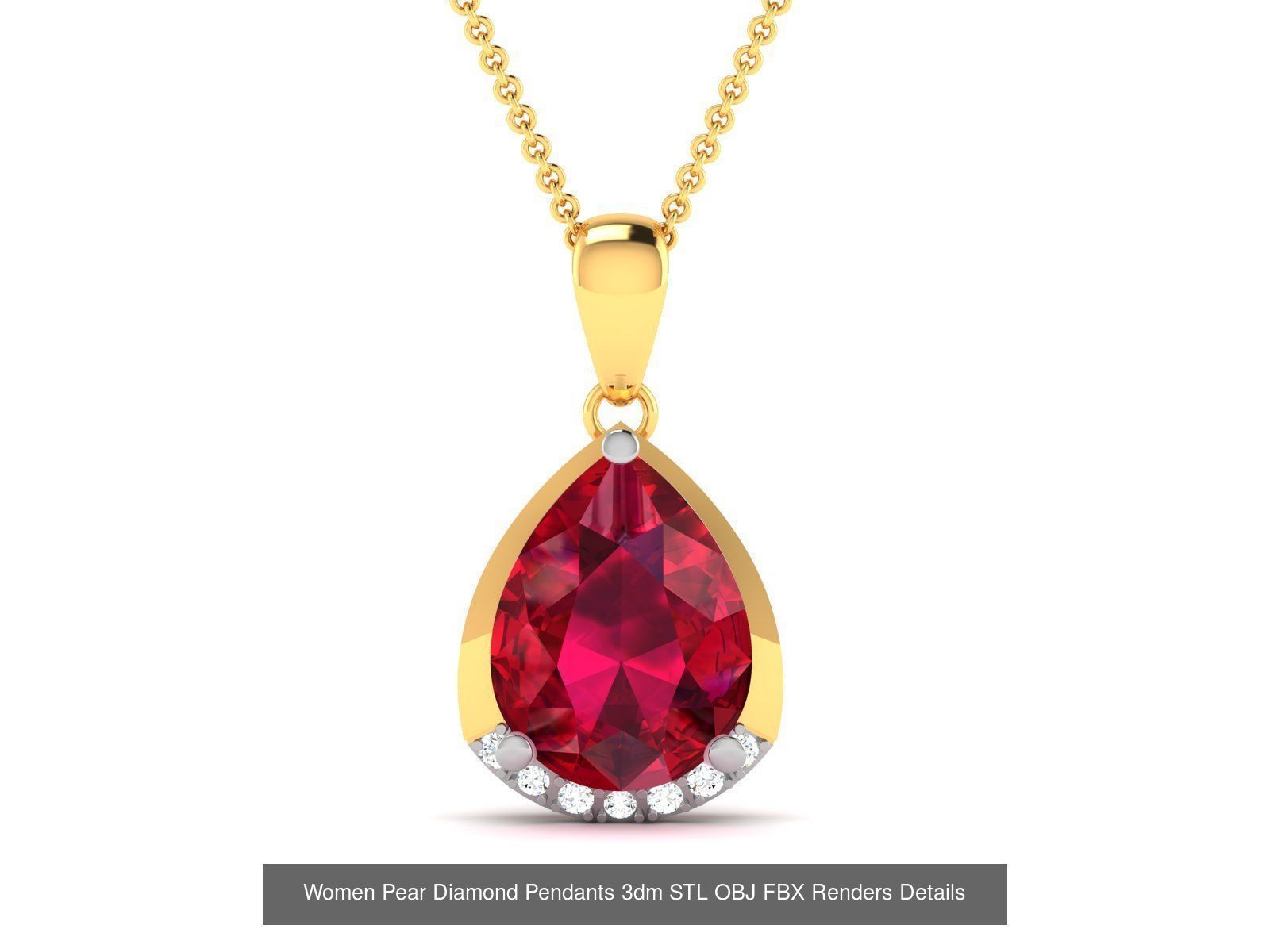 22 Women Pear Diamond Pendants Collection _25