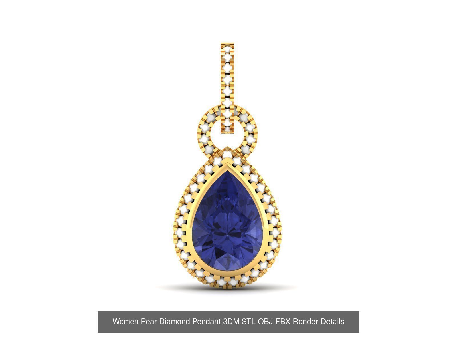 22 Women Pear Diamond Pendants Collection _9