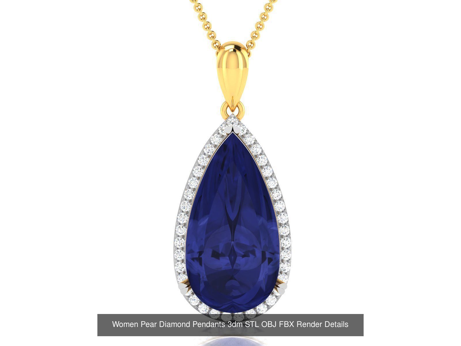 22 Women Pear Diamond Pendants Collection _18
