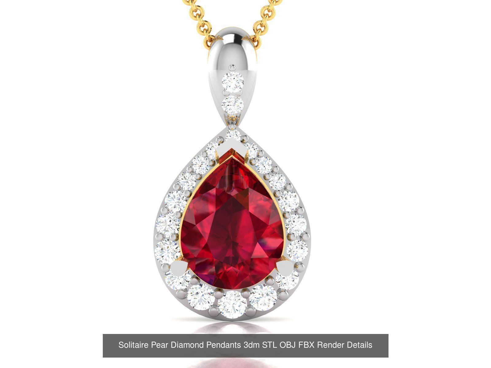 22 Women Pear Diamond Pendants Collection _10