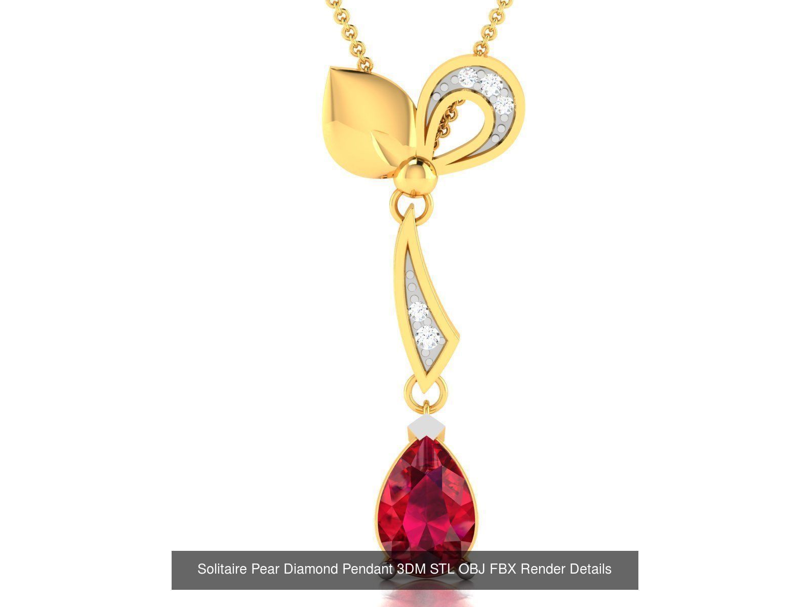 22 Women Pear Diamond Pendants Collection _13
