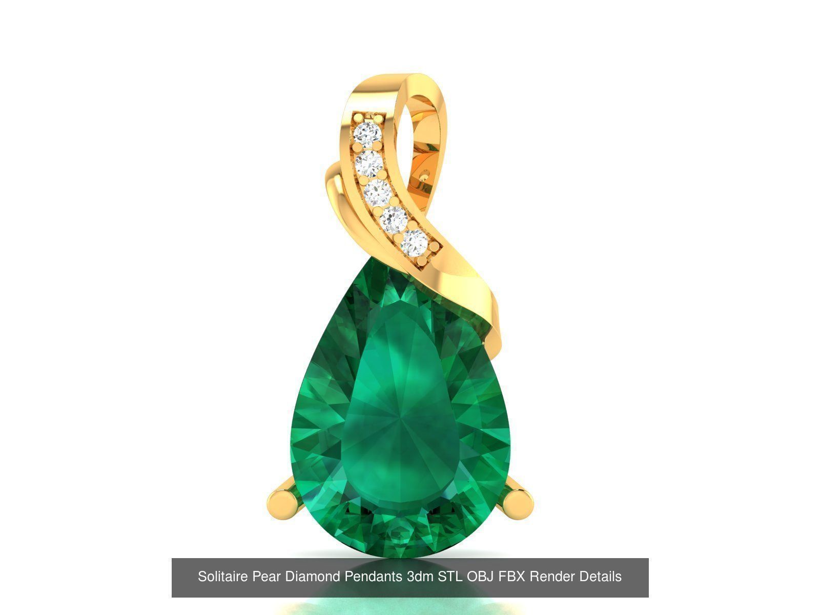 22 Women Pear Diamond Pendants Collection _5