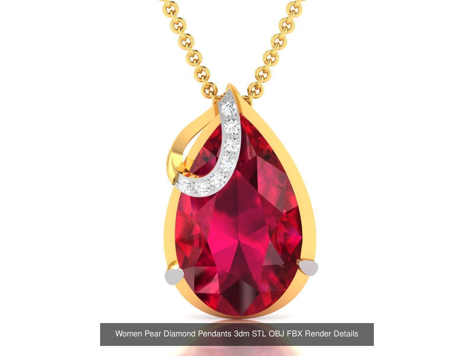 22 Women Pear Diamond Pendants Collection _20