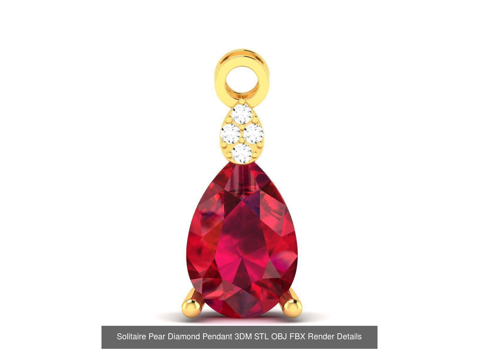 22 Women Pear Diamond Pendants Collection _14