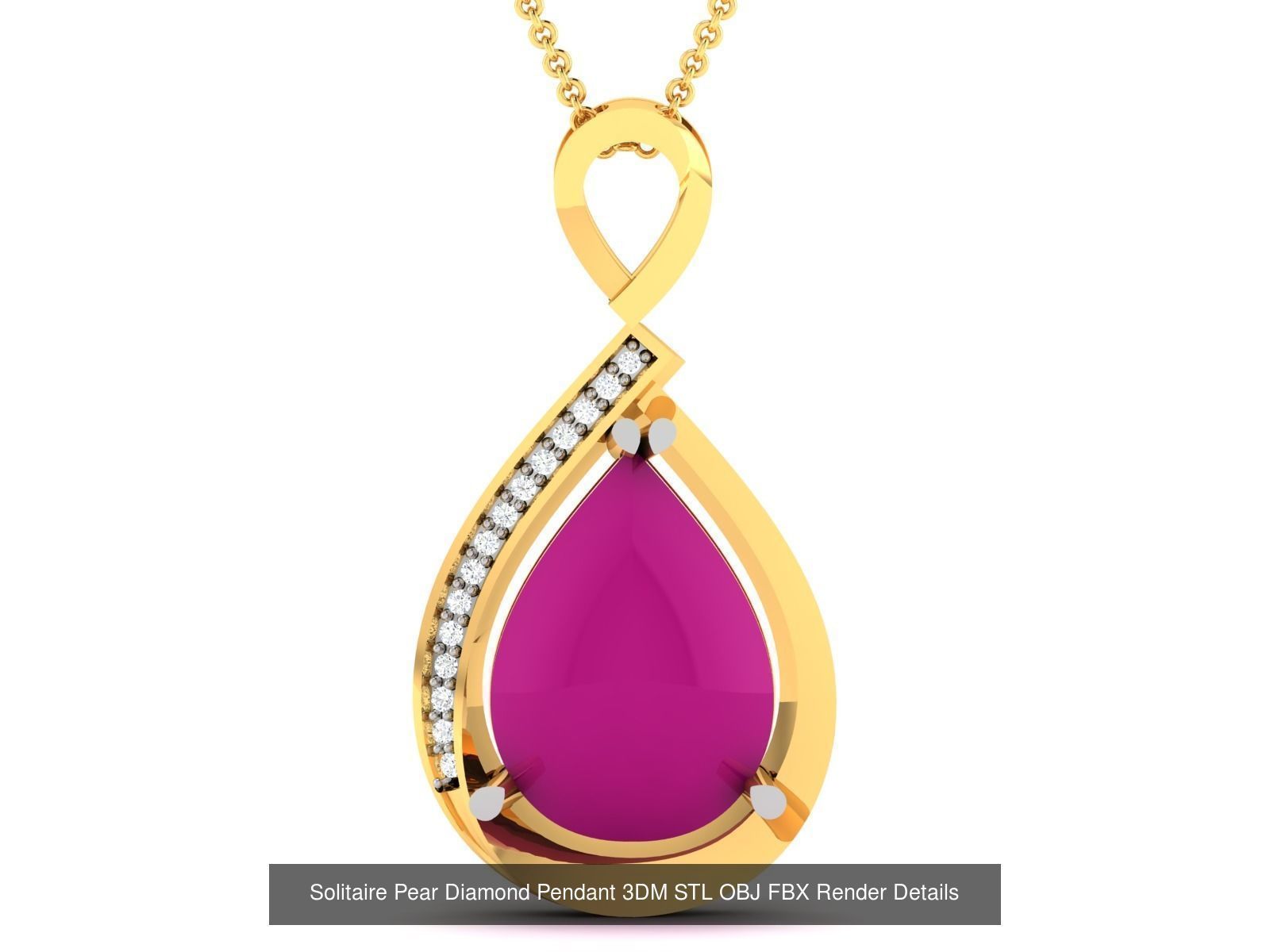 22 Women Pear Diamond Pendants Collection _16