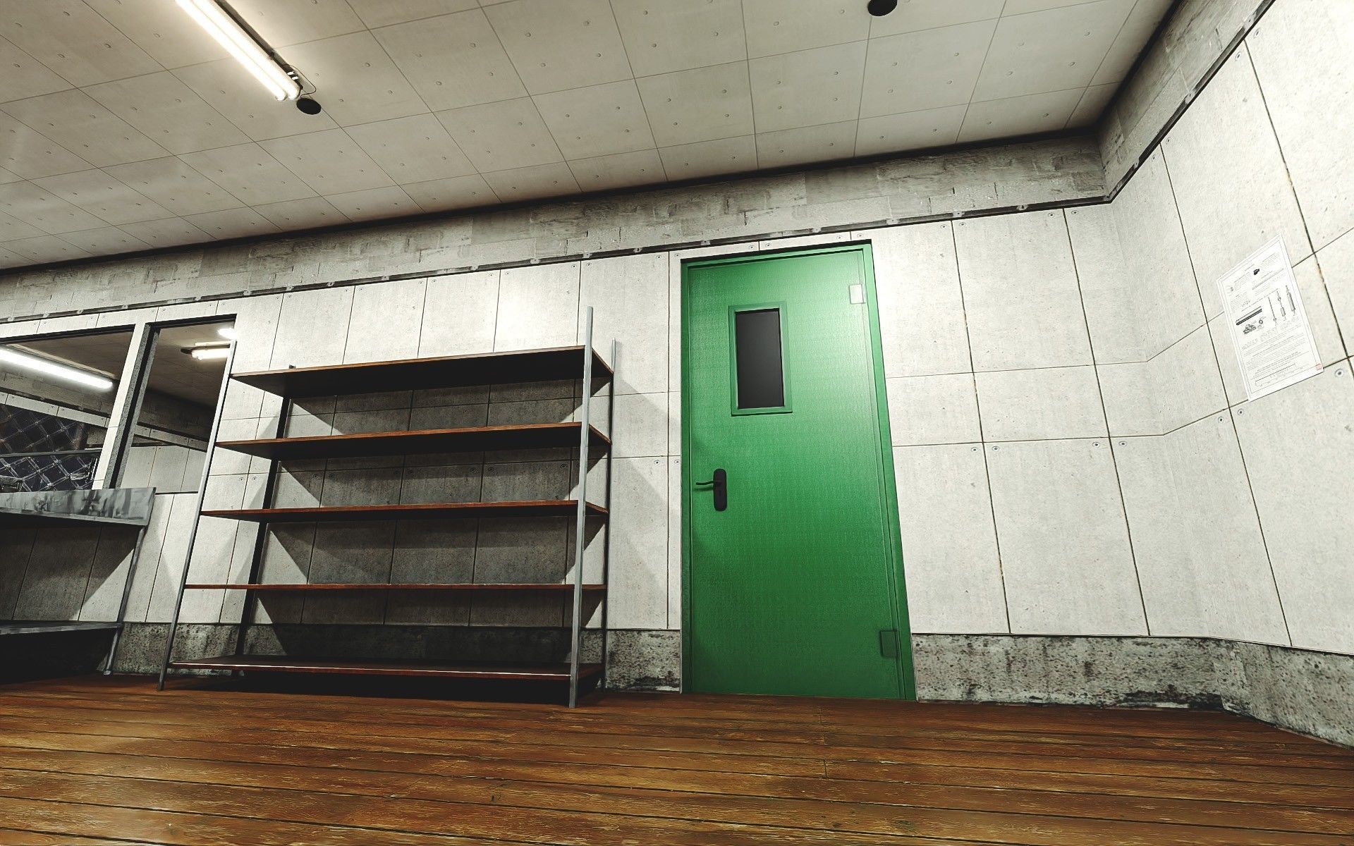 Gun Ranges Room Low-poly 3D model_19