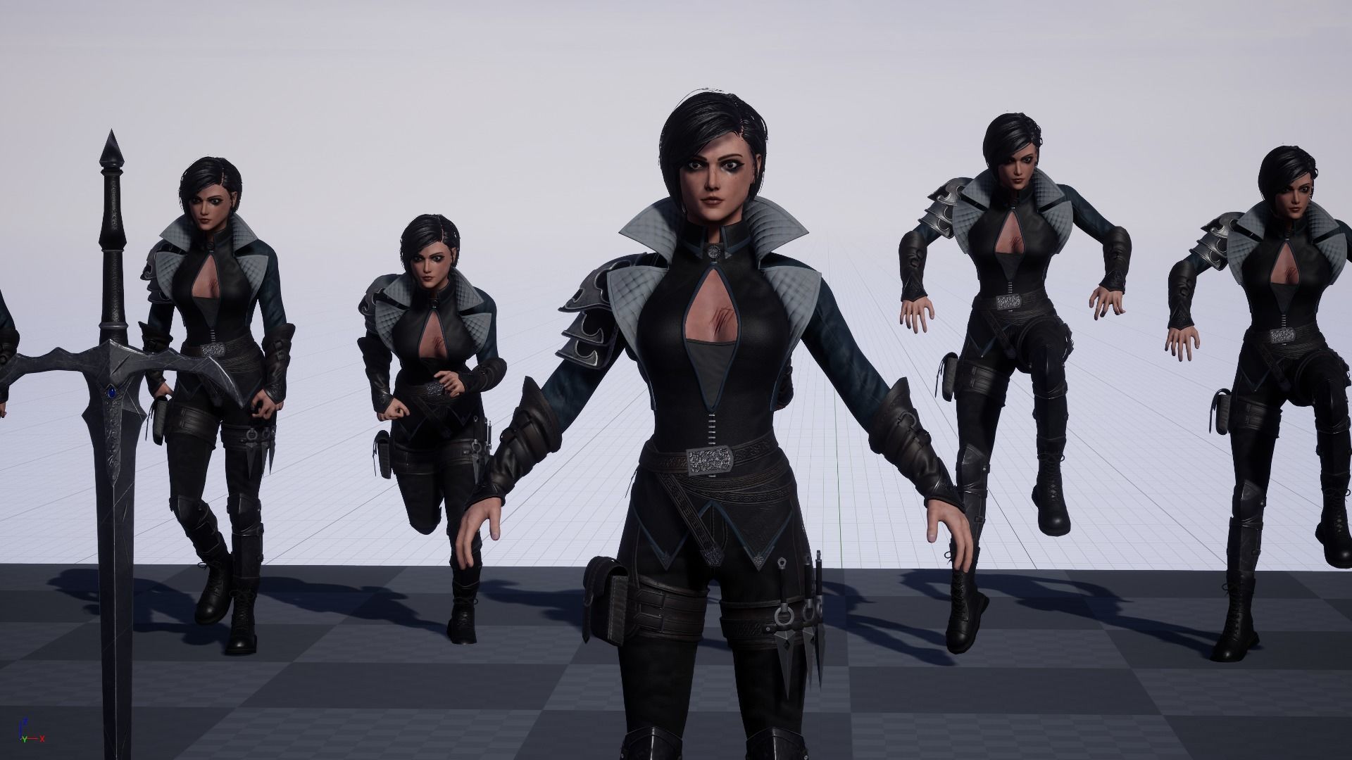 3D model Warrior Girl - Game Ready VR / AR / low-poly | CGTrader