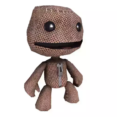 Sackboy 3d Model character from game little big planet