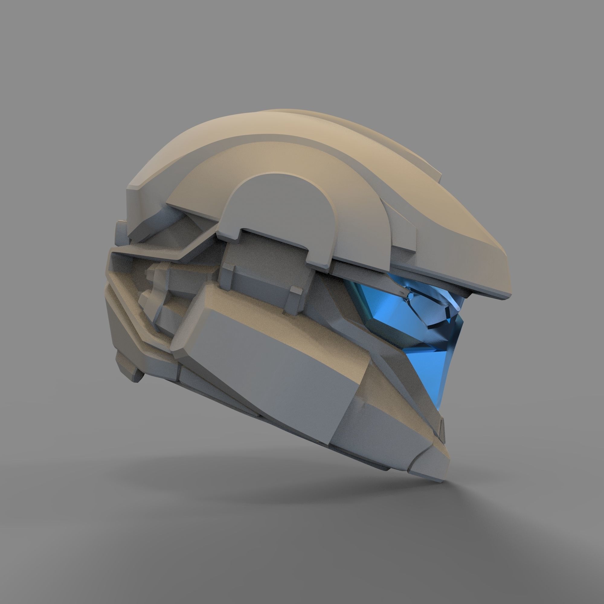 Warmaster Halo Infinite Wearable Full Helmet Cosplay 3D print model_44