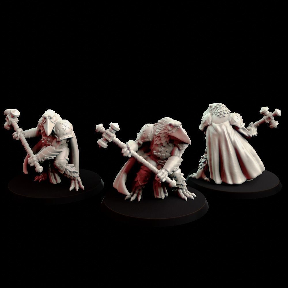 Crowmen 2 space marines 3D print model_1