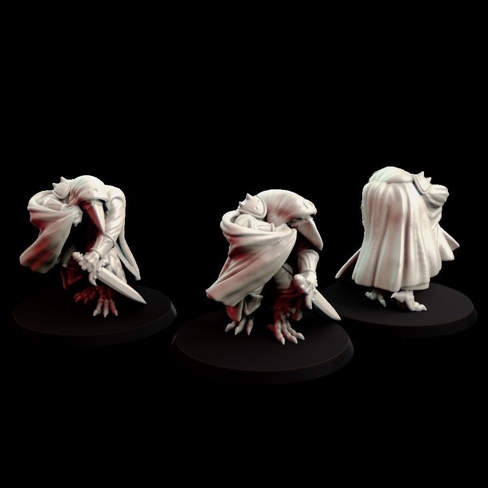 Crowmen 2 space marines 3D print model_4