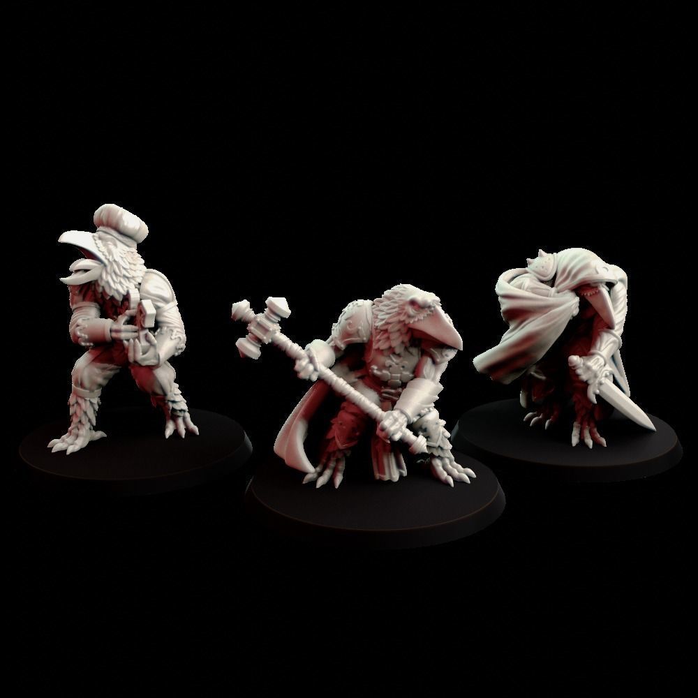 Crowmen 2 space marines 3D print model_3