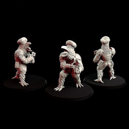Crowmen 2 space marines 3D print model