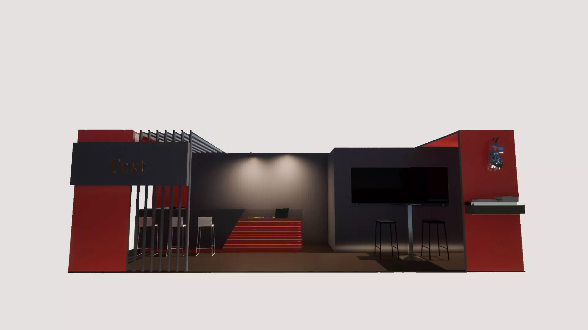 stand design 3D model_0