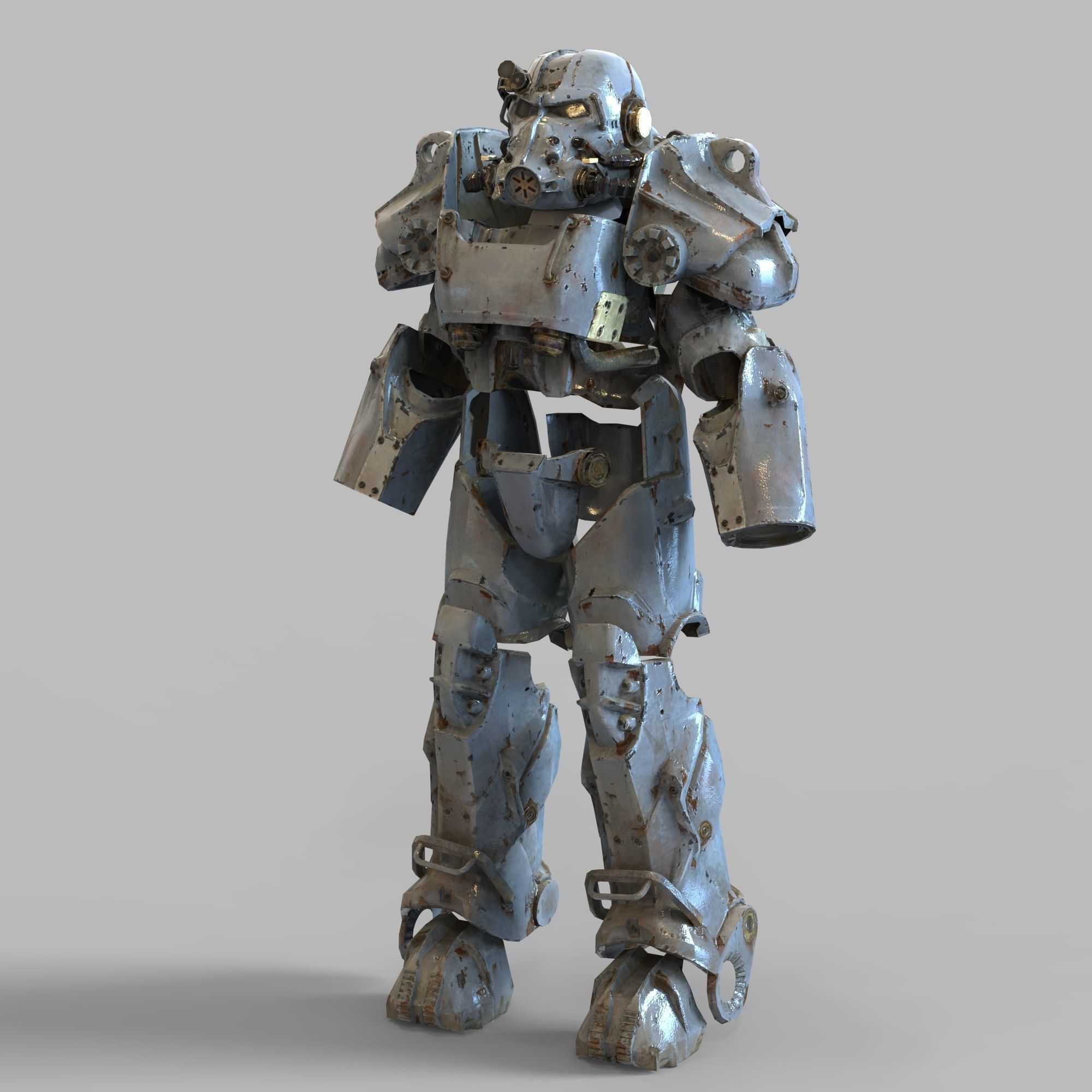 T-60 Fallout Power Armor Wearable Full Body with Helmet 3D print model_72